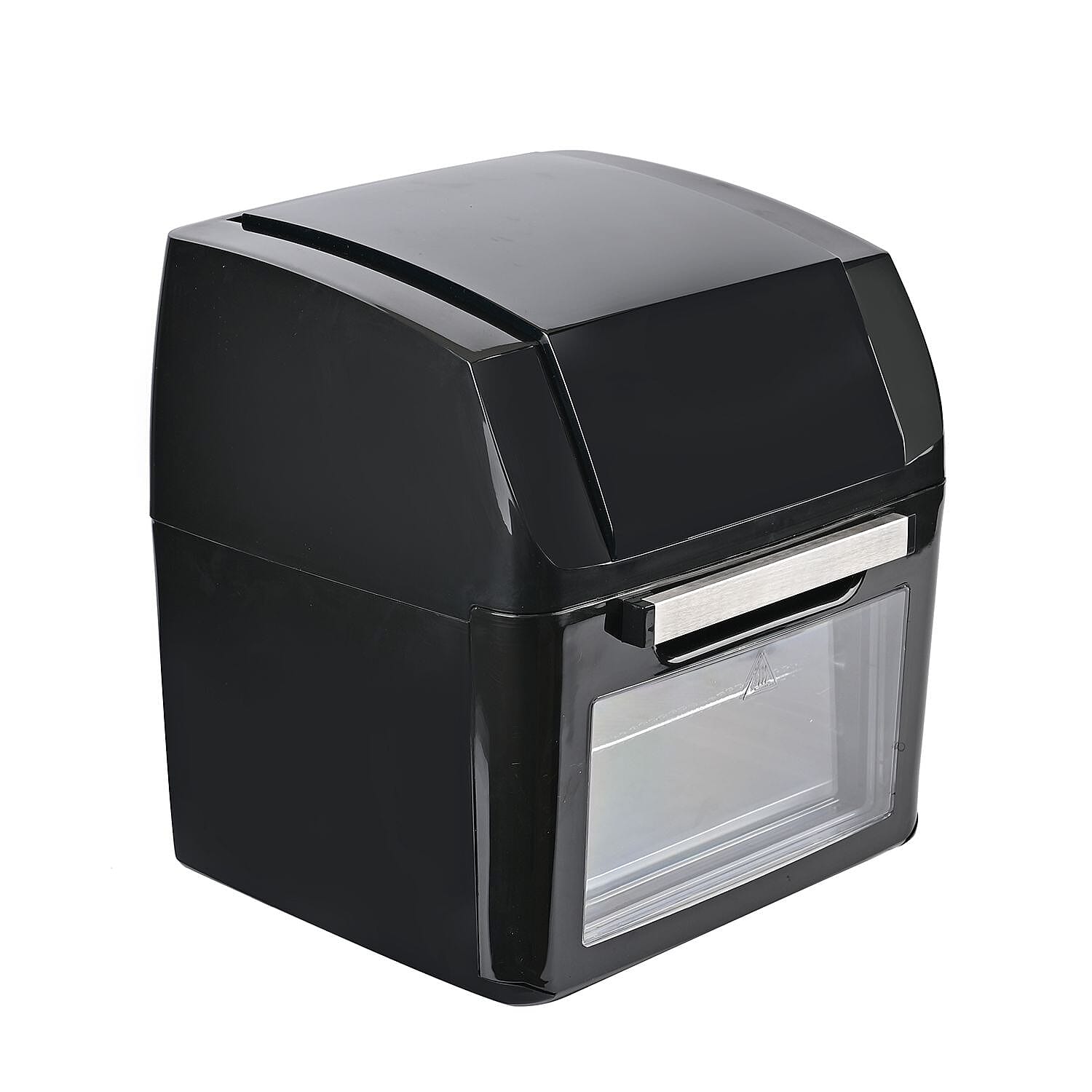 10 in 1 Combined Air Fryer with Rotisserie, Shelves And Rotating Barrell. Touch LED Display & 12L Capacity (Air Fry, Grill, Bake, Roast, Toast, Pizza) - Black