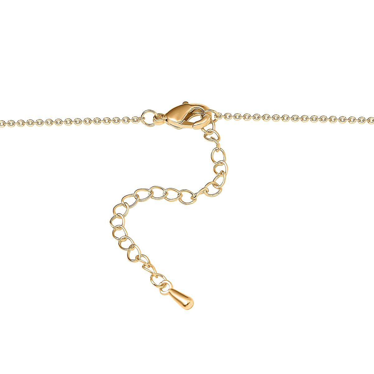 Cubic Zirconia Heart Necklace (Size - 20-2 inch Ext.)