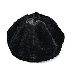 Faux Fur Beret - Pink