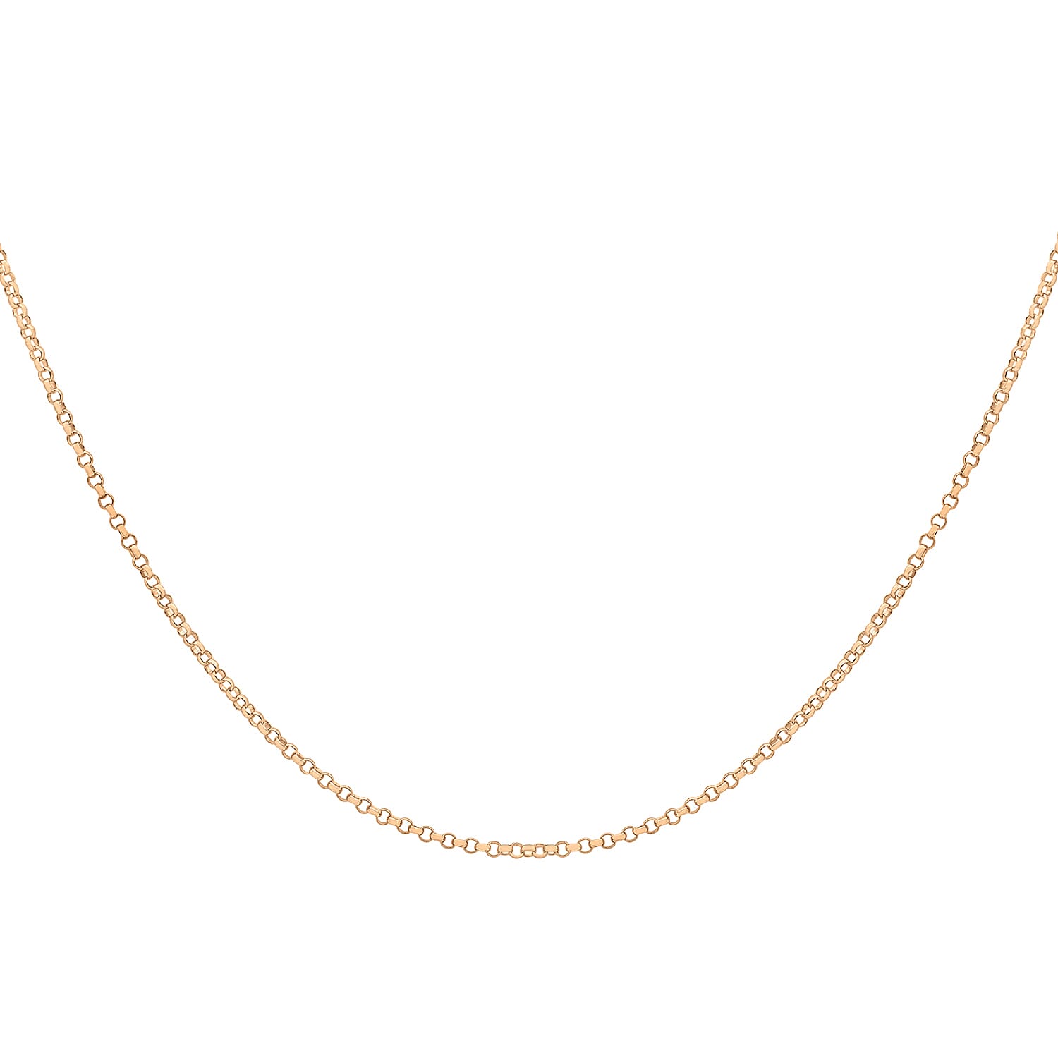 9K Rose Gold Chain (Size - 24), Gold Wt. 1.8 Gms 9K Rose Gold Chain (Size - 24), Gold Wt. 1.8 Gms