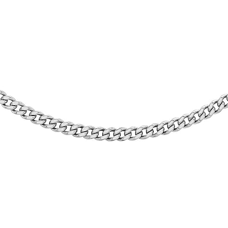 9K White Gold  Chain (Size - 16),  Gold Wt. 0.73 Gms