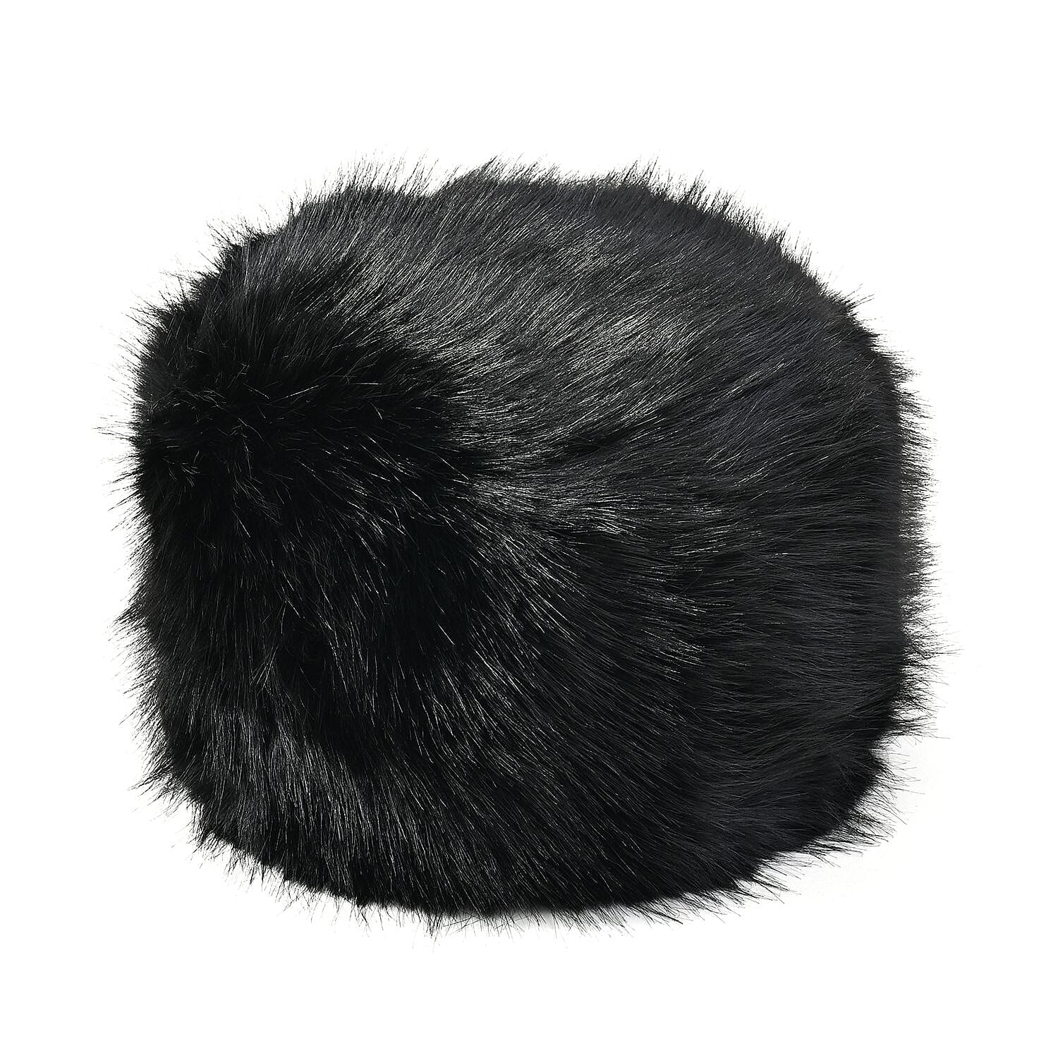 Super Soft & Warm Faux Fur Winter Hat - Black