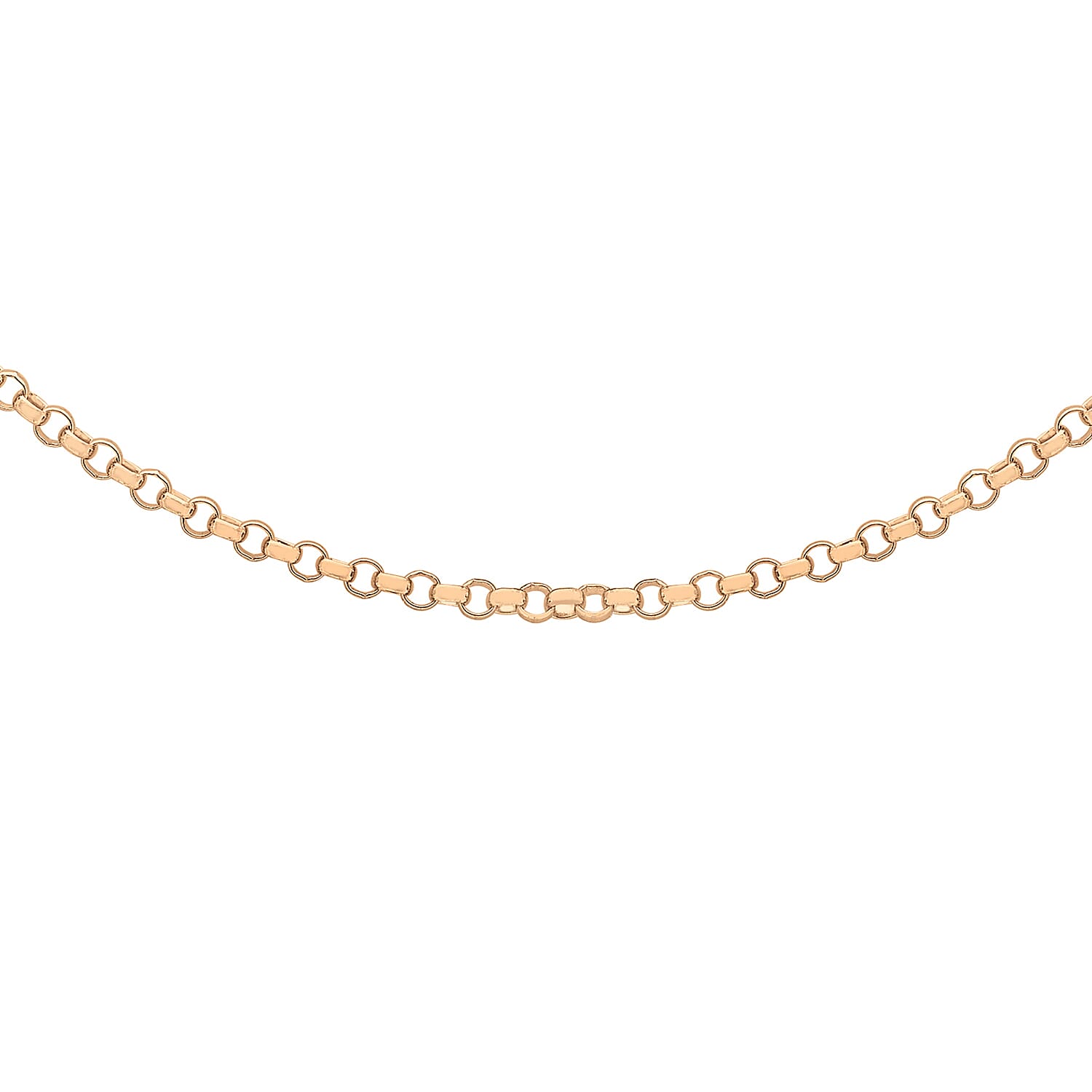 9K Rose Gold  Chain (Size - 18),  Gold Wt. 1.4 Gms