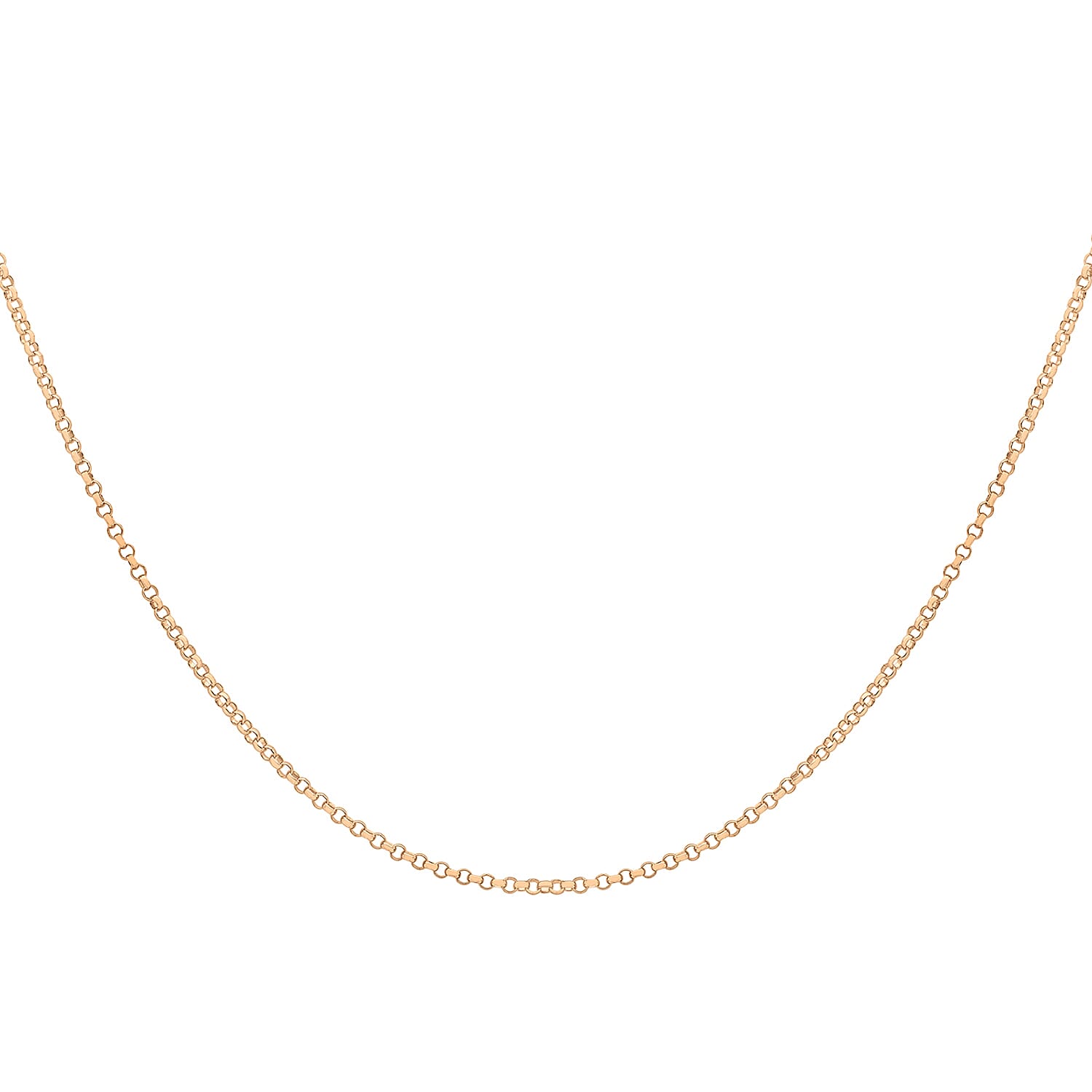 9K Rose Gold  Chain (Size - 18),  Gold Wt. 1.4 Gms