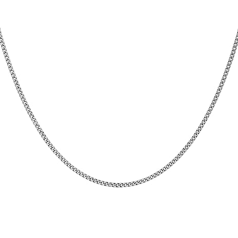 9K White Gold  Chain (Size - 18),  Gold Wt. 0.81 Gms