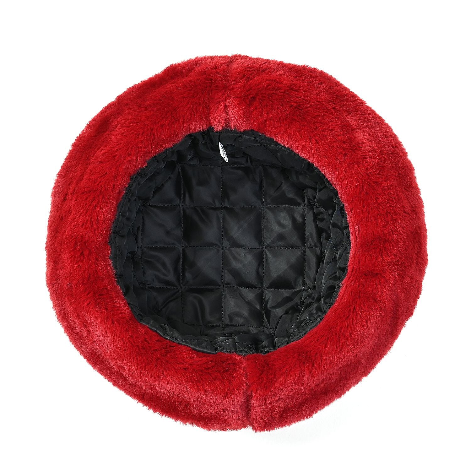 2 Piece Set - Knitted Hat and Scarf - Burgundy