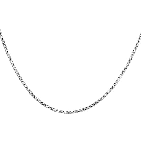 9K White Gold  Chain (Size - 20),  Gold Wt. 3.5 Gms
