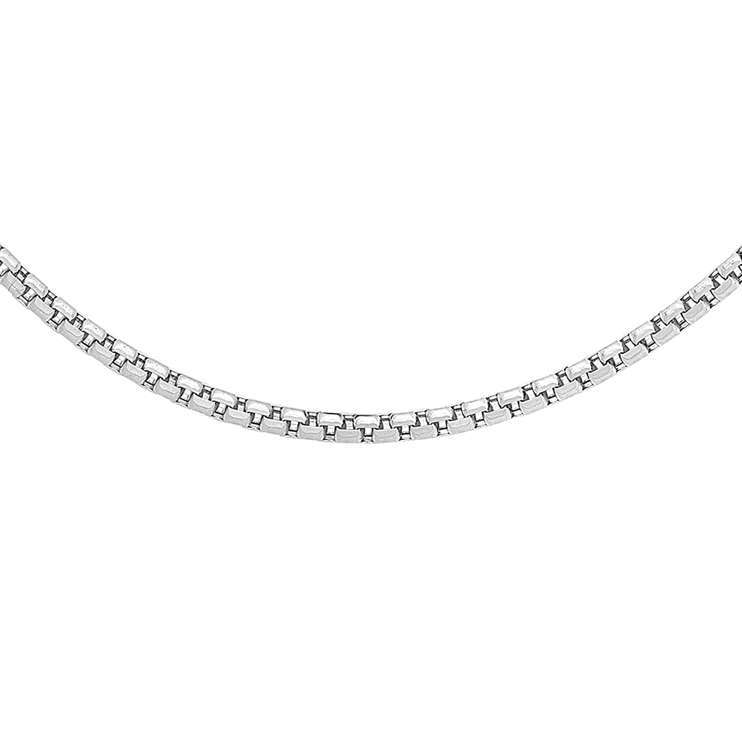 9K White Gold  Chain (Size - 18),  Gold Wt. 3.2 Gms