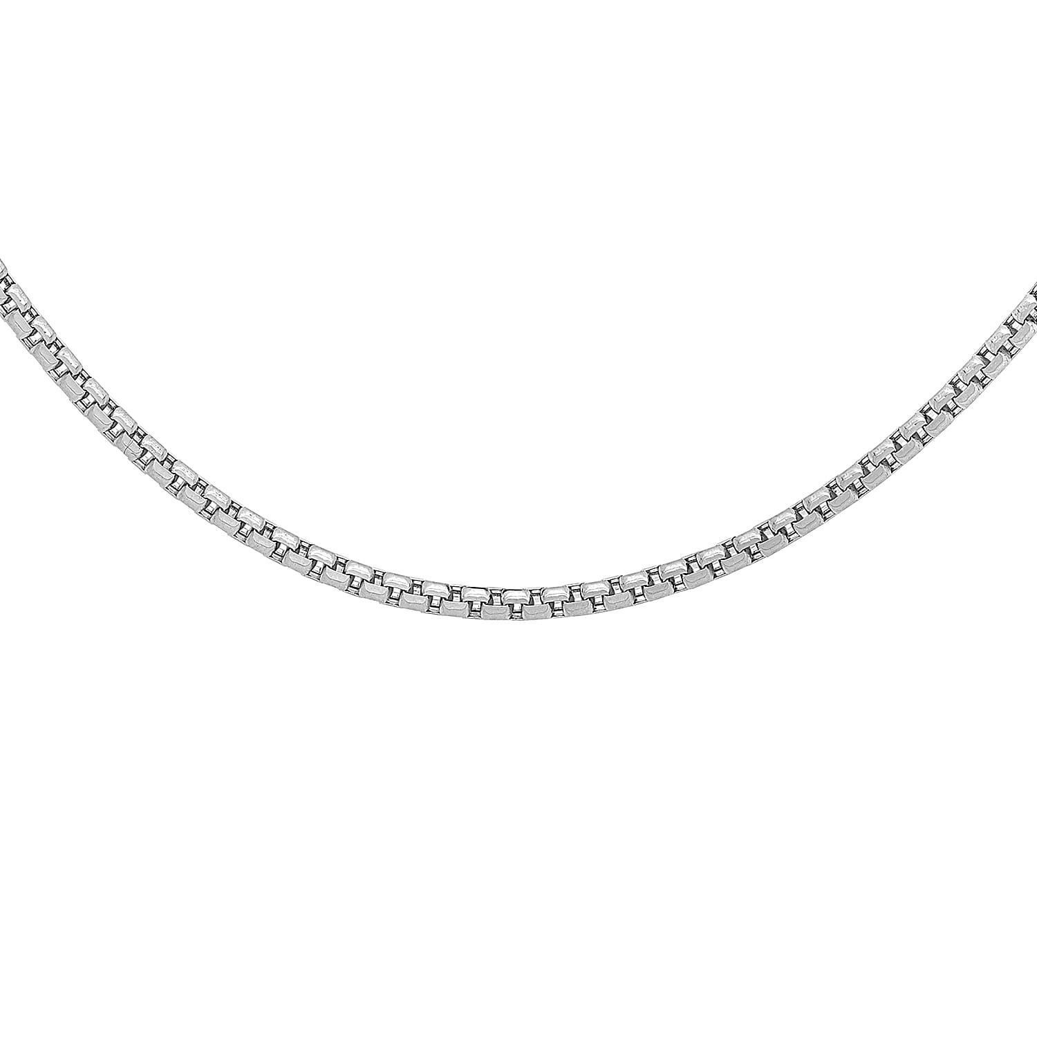 9K White Gold Chain (Size - 16), Gold Wt. 2.9 Gms 9K White Gold Chain (Size - 16), Gold Wt. 2.9 Gms