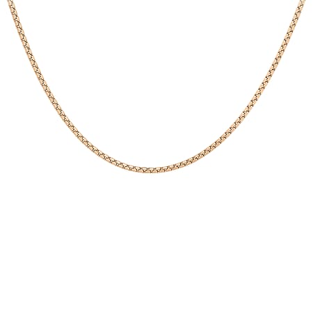 Diamond Cut Box Belcher Chain 20 Inch in 9K Rose Gold 3.5g