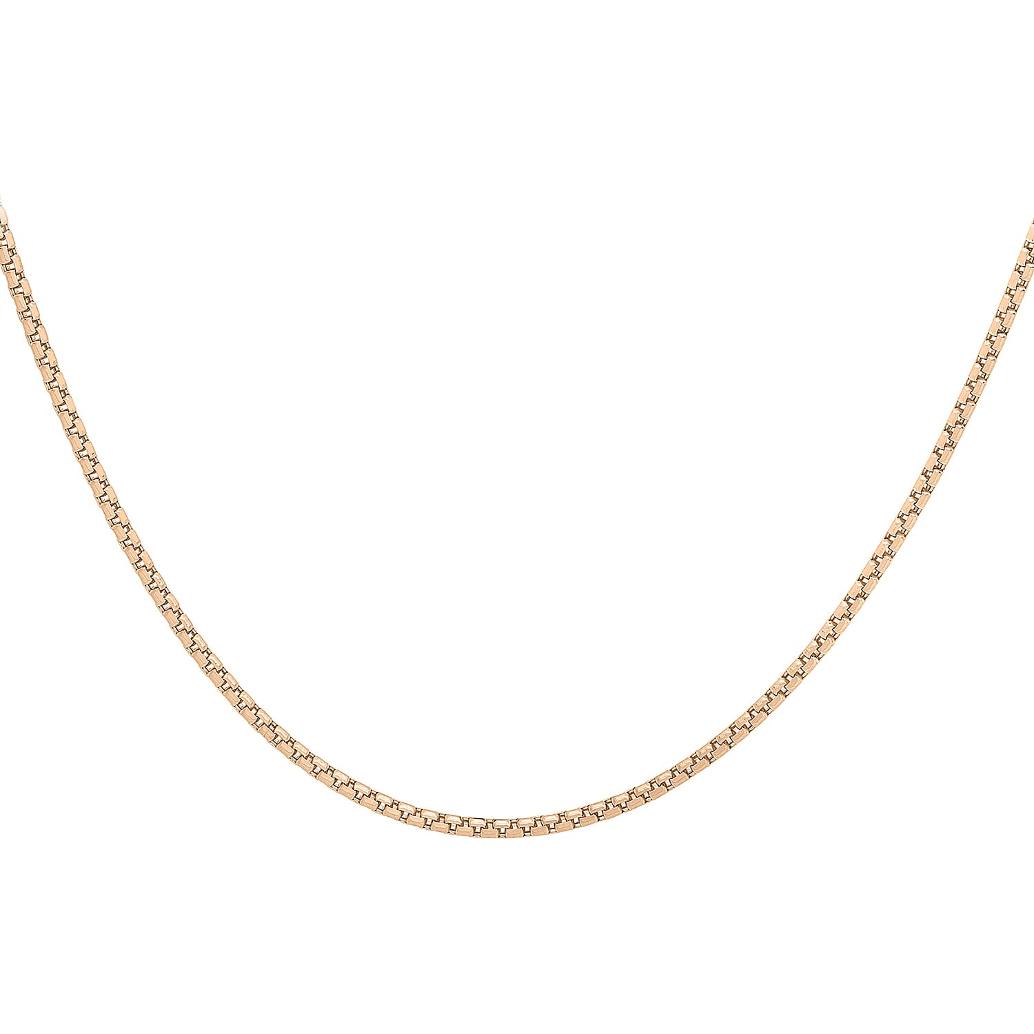 9K Rose Gold  Chain (Size - 18),  Gold Wt. 3.2 Gms