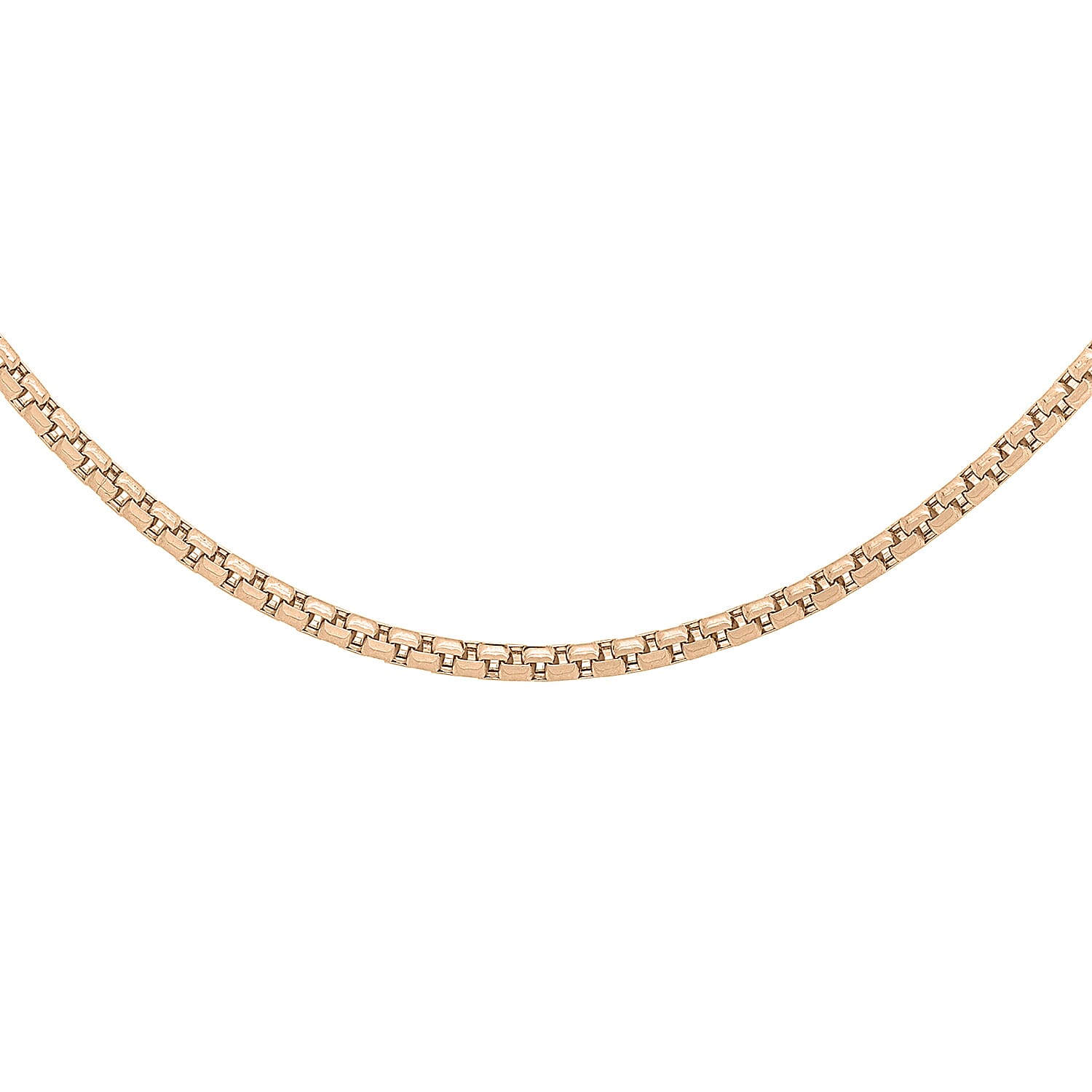 9K Rose Gold  Chain (Size - 18),  Gold Wt. 3.2 Gms