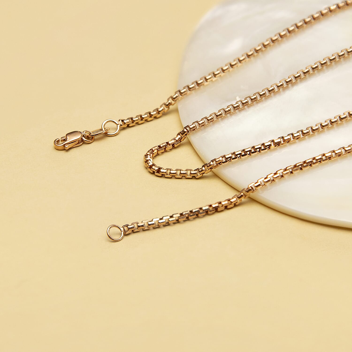 9K Rose Gold Chain (Size - 16), Gold Wt. 2.9 Gms 9K Rose Gold Chain (Size - 16), Gold Wt. 2.9 Gms