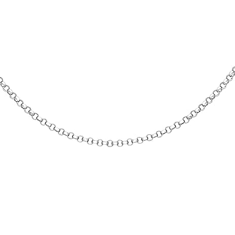 9K White Gold  Chain (Size - 24),  Gold Wt. 3.7 Gms