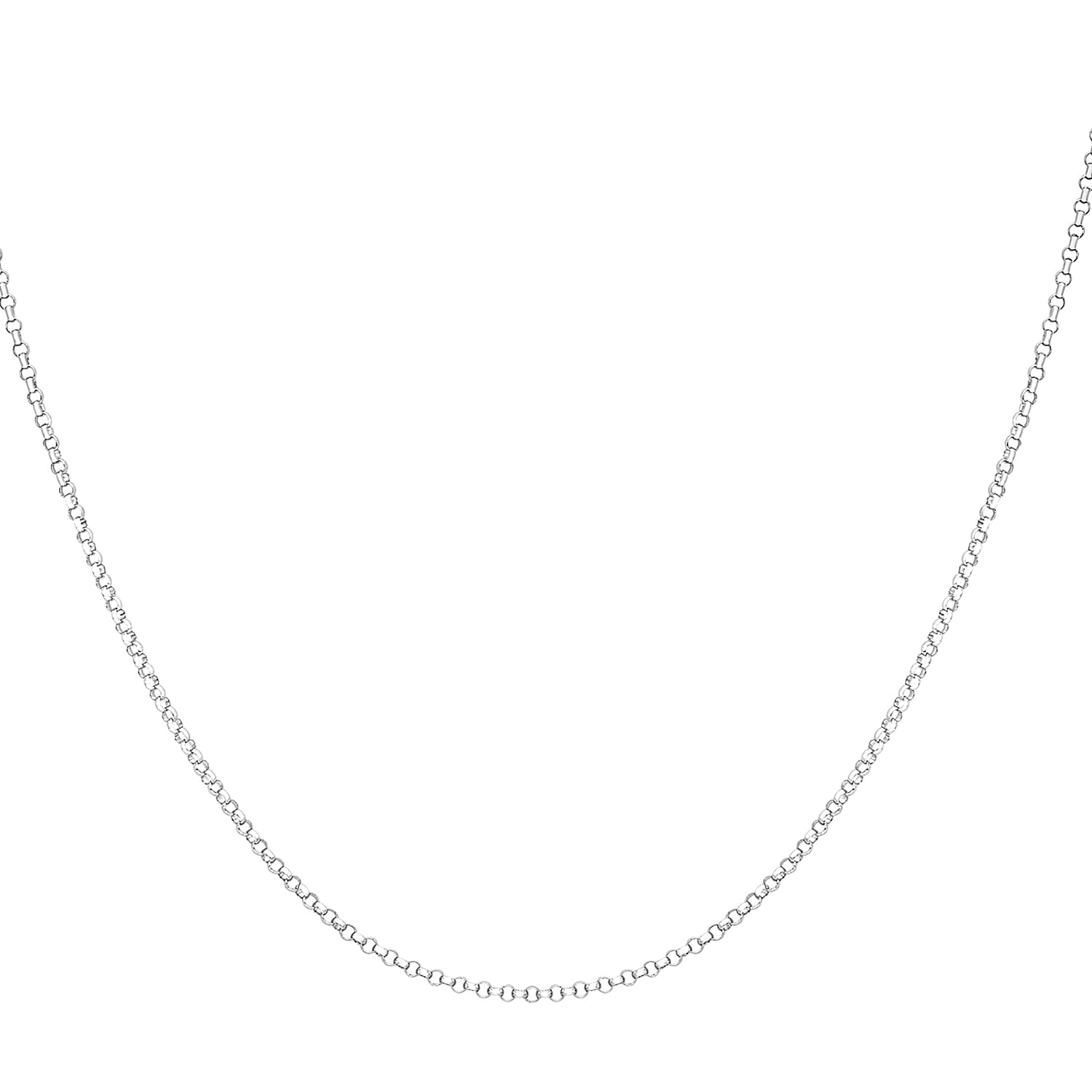 9K White Gold  Chain (Size - 24),  Gold Wt. 3.7 Gms