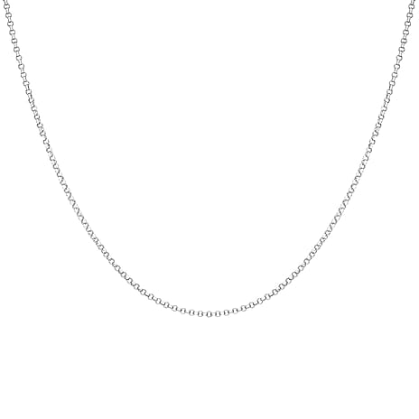 9K White Gold  Chain (Size - 24),  Gold Wt. 3.7 Gms