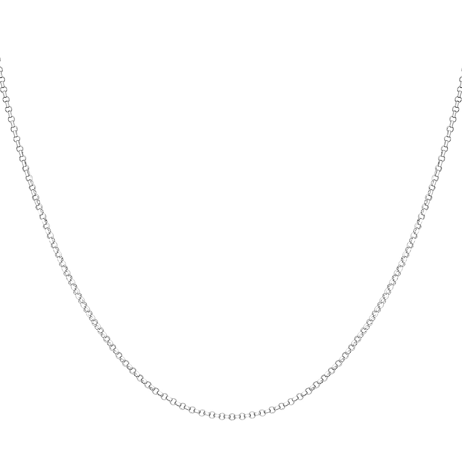 9K White Gold  Chain (Size - 20),  Gold Wt. 3.1 Gms
