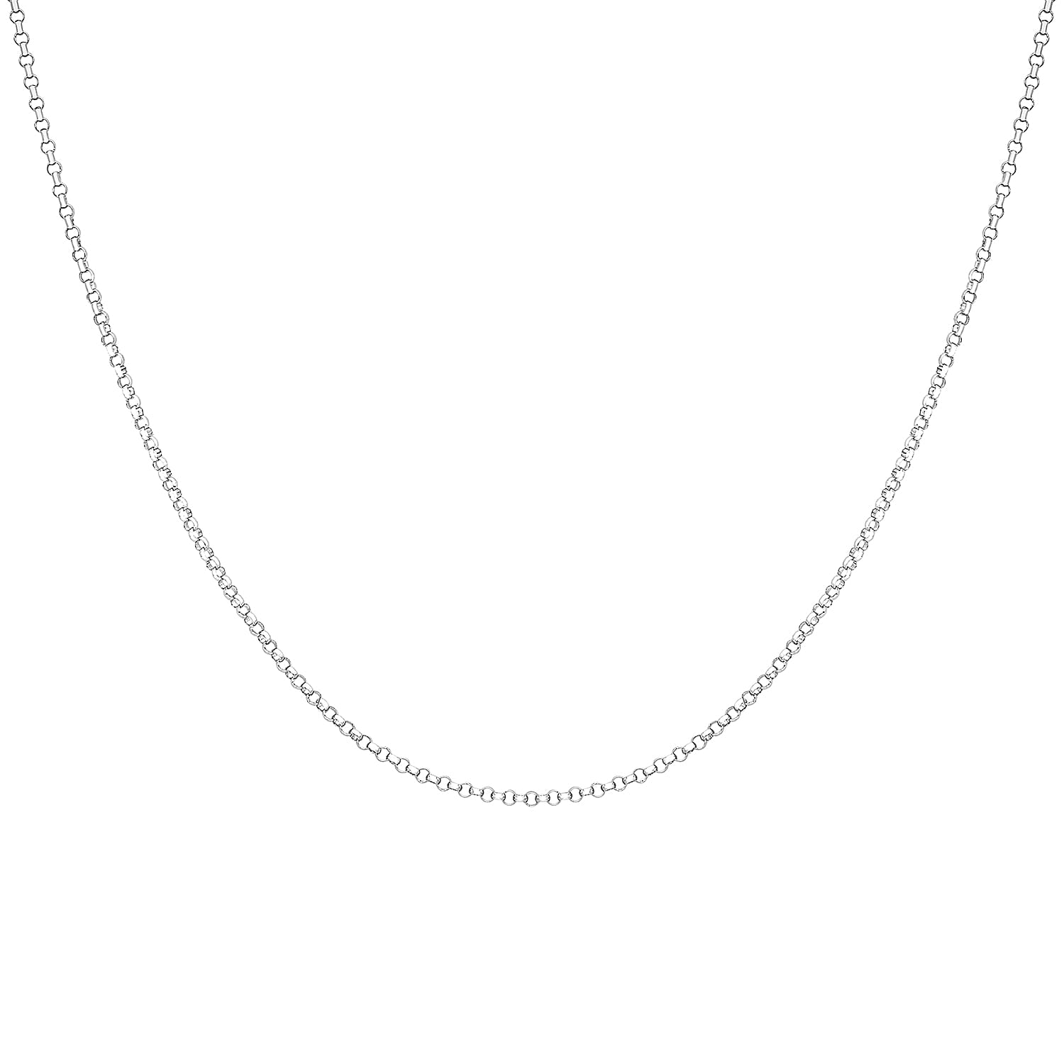 9K White Gold  Chain (Size - 20),  Gold Wt. 3.1 Gms