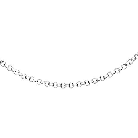 9K White Gold  Chain (Size - 18),  Gold Wt. 2.9 Gms