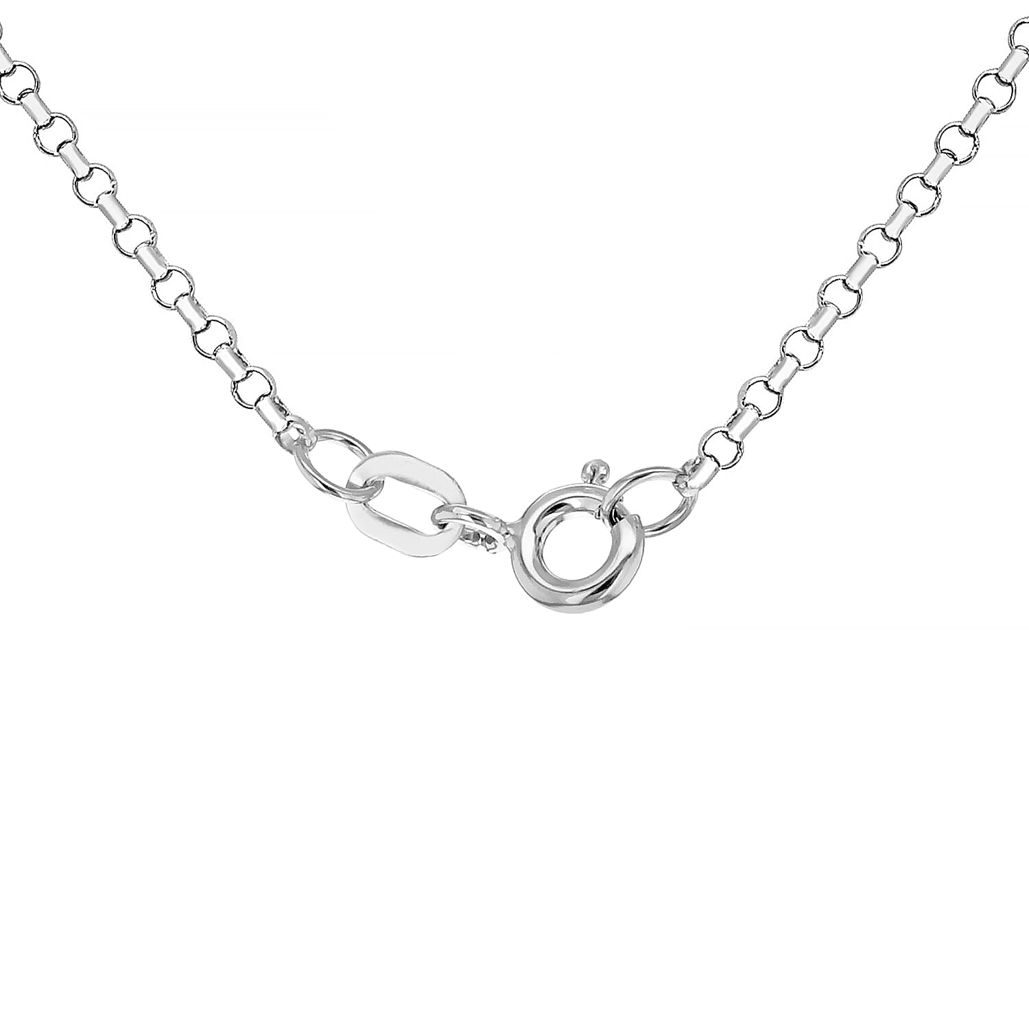 9K White Gold Chain (Size - 18), Gold Wt. 2.9 Gms 9K White Gold Chain (Size - 18), Gold Wt. 2.9 Gms