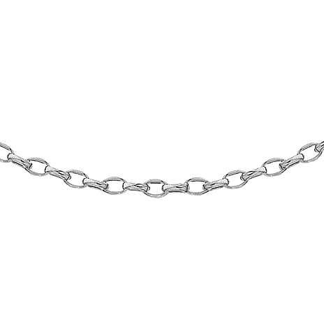 9K White Gold  Chain (Size - 20),  Gold Wt. 3.6 Gms