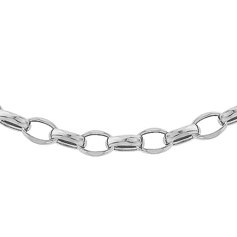 9K White Gold  Chain (Size - 18),  Gold Wt. 3.3 Gms