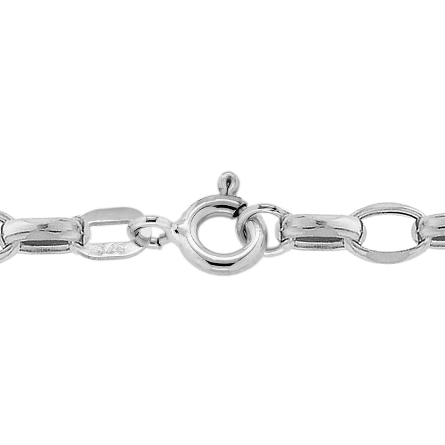 9K White Gold  Chain (Size - 16),  Gold Wt. 2.9 Gms