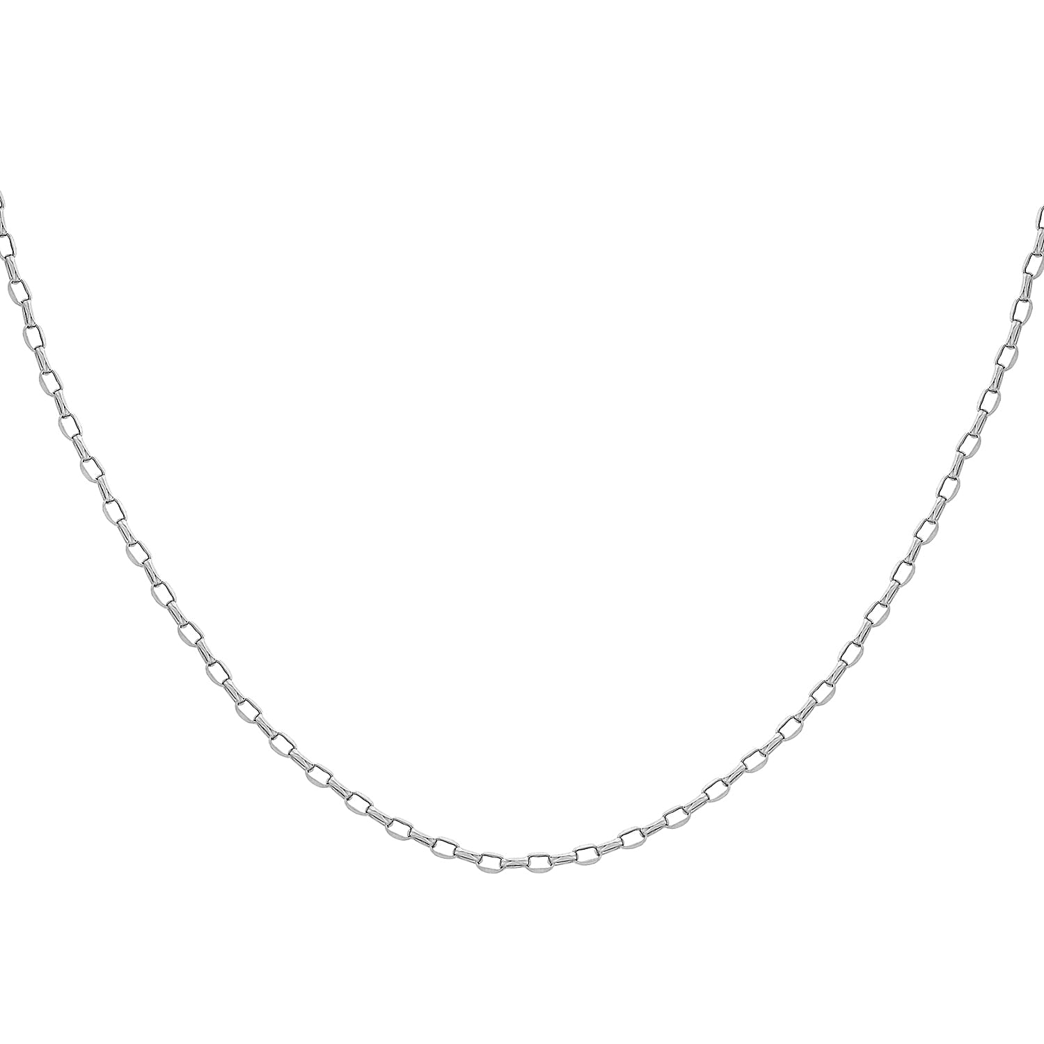9K White Gold  Chain (Size - 24),  Gold Wt. 1.7 Gms