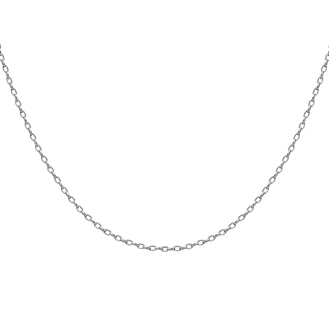 9K White Gold  Chain (Size - 24),  Gold Wt. 1.7 Gms