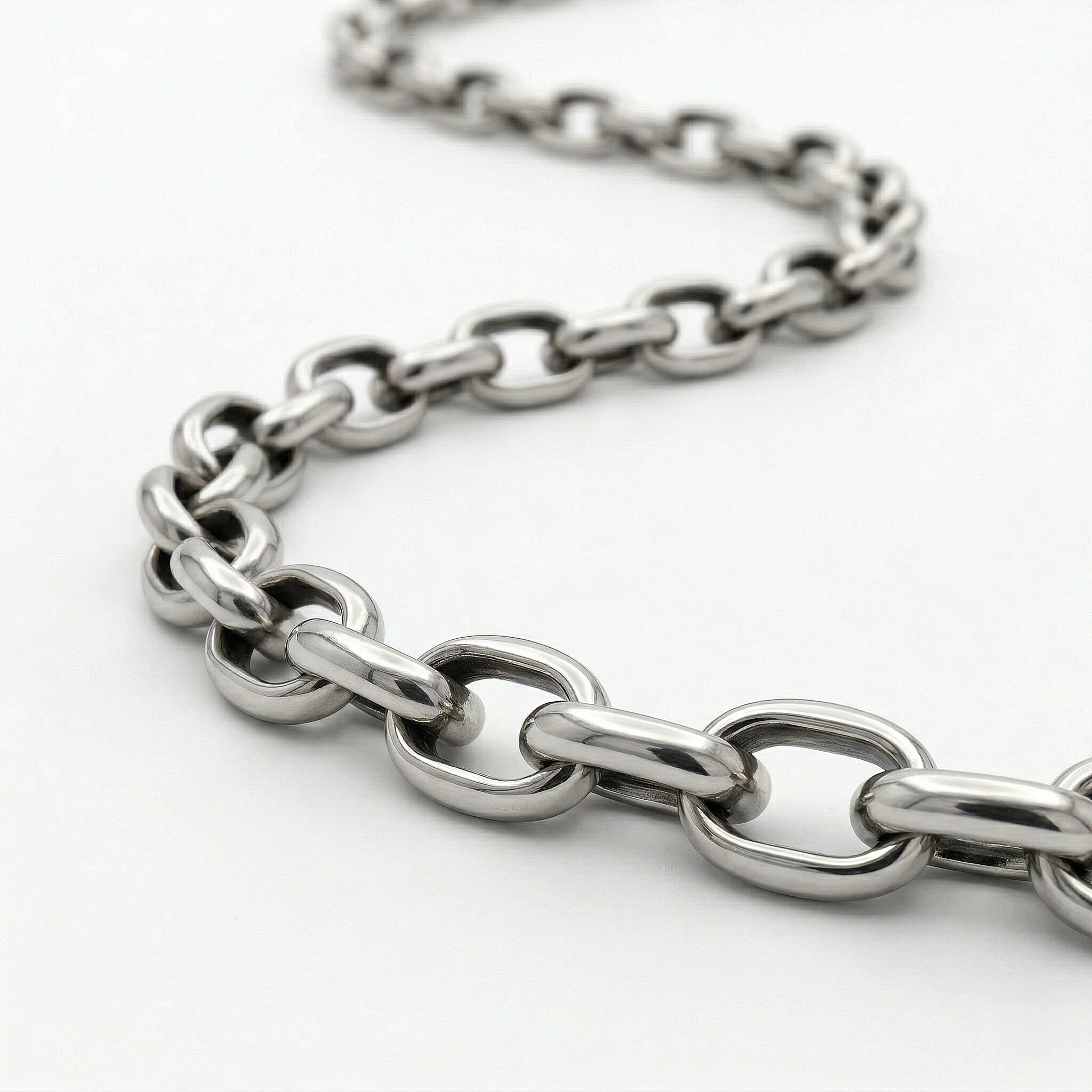 9K White Gold  Chain (Size - 22),  Gold Wt. 1.5 Gms