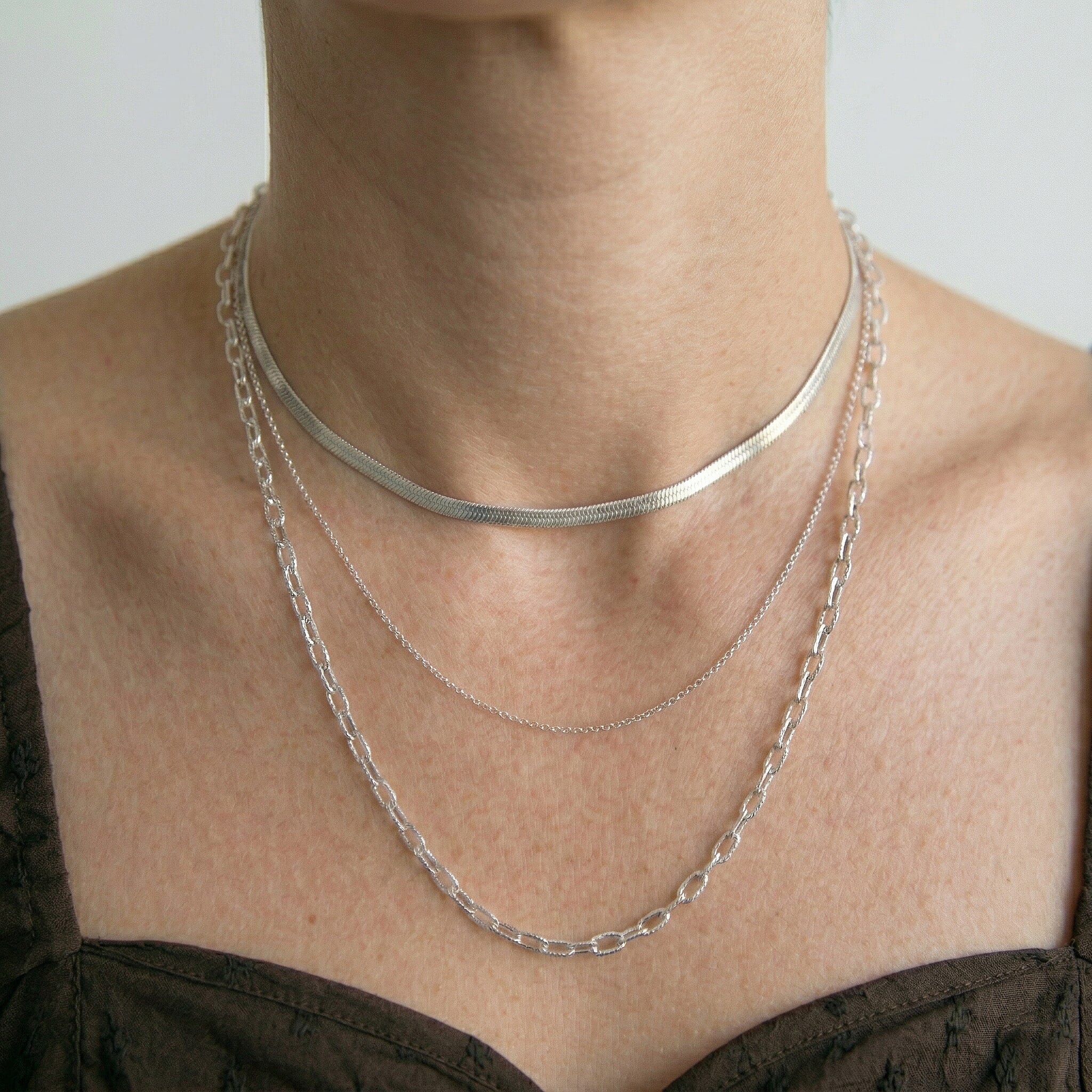 9K White Gold  Chain (Size - 22),  Gold Wt. 1.5 Gms
