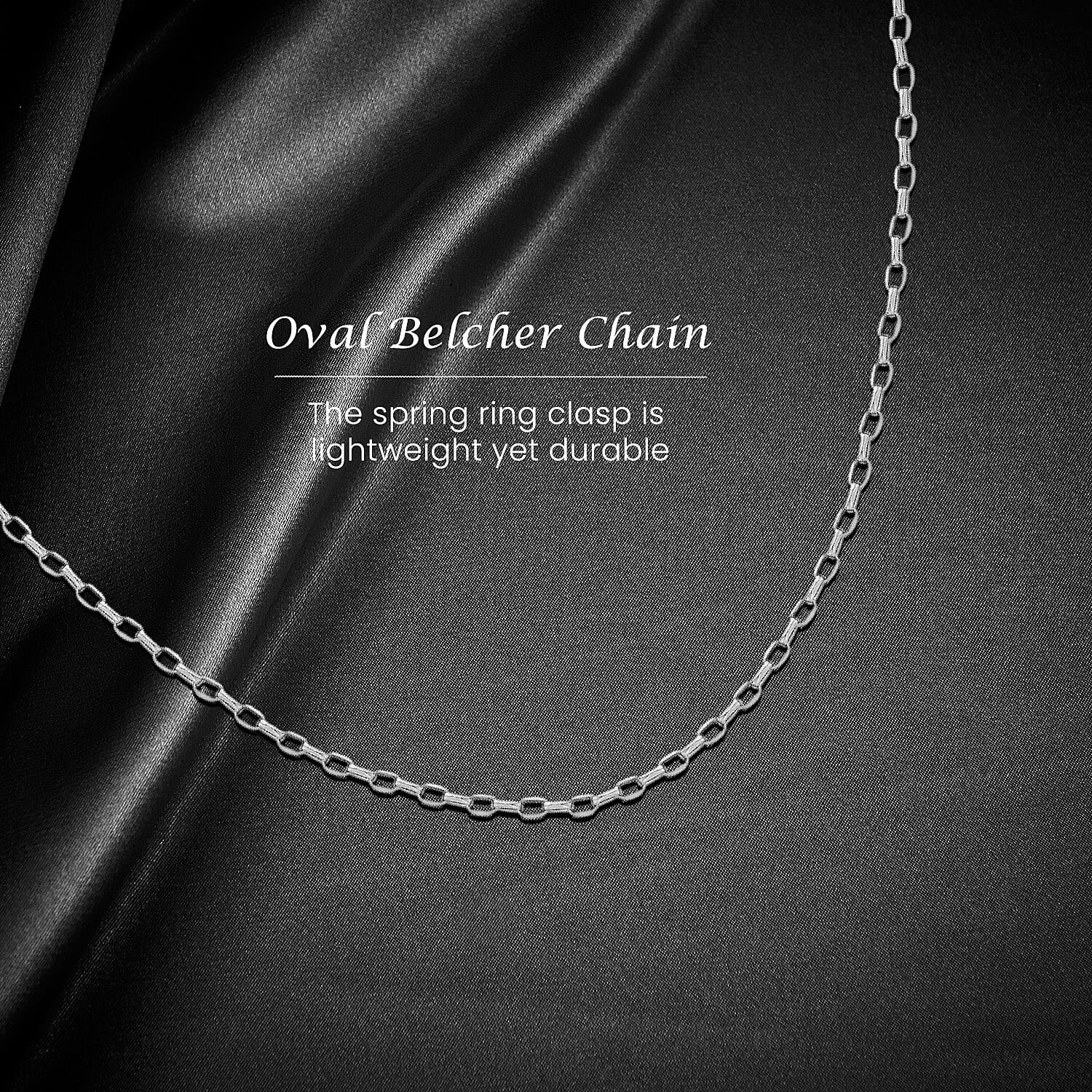 9K White Gold  Chain (Size - 22),  Gold Wt. 1.5 Gms