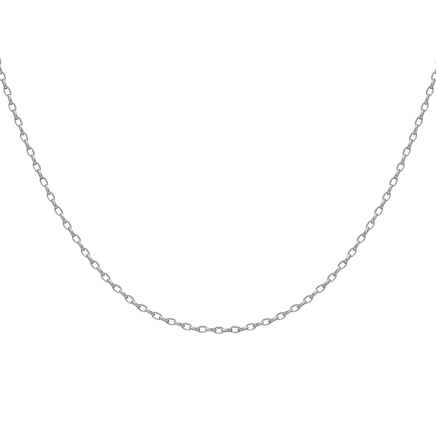 9K White Gold  Chain (Size - 22),  Gold Wt. 1.5 Gms
