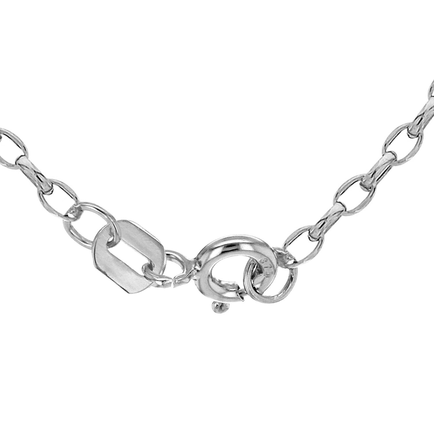 9K White Gold  Chain (Size - 18),  Gold Wt. 18 Gms