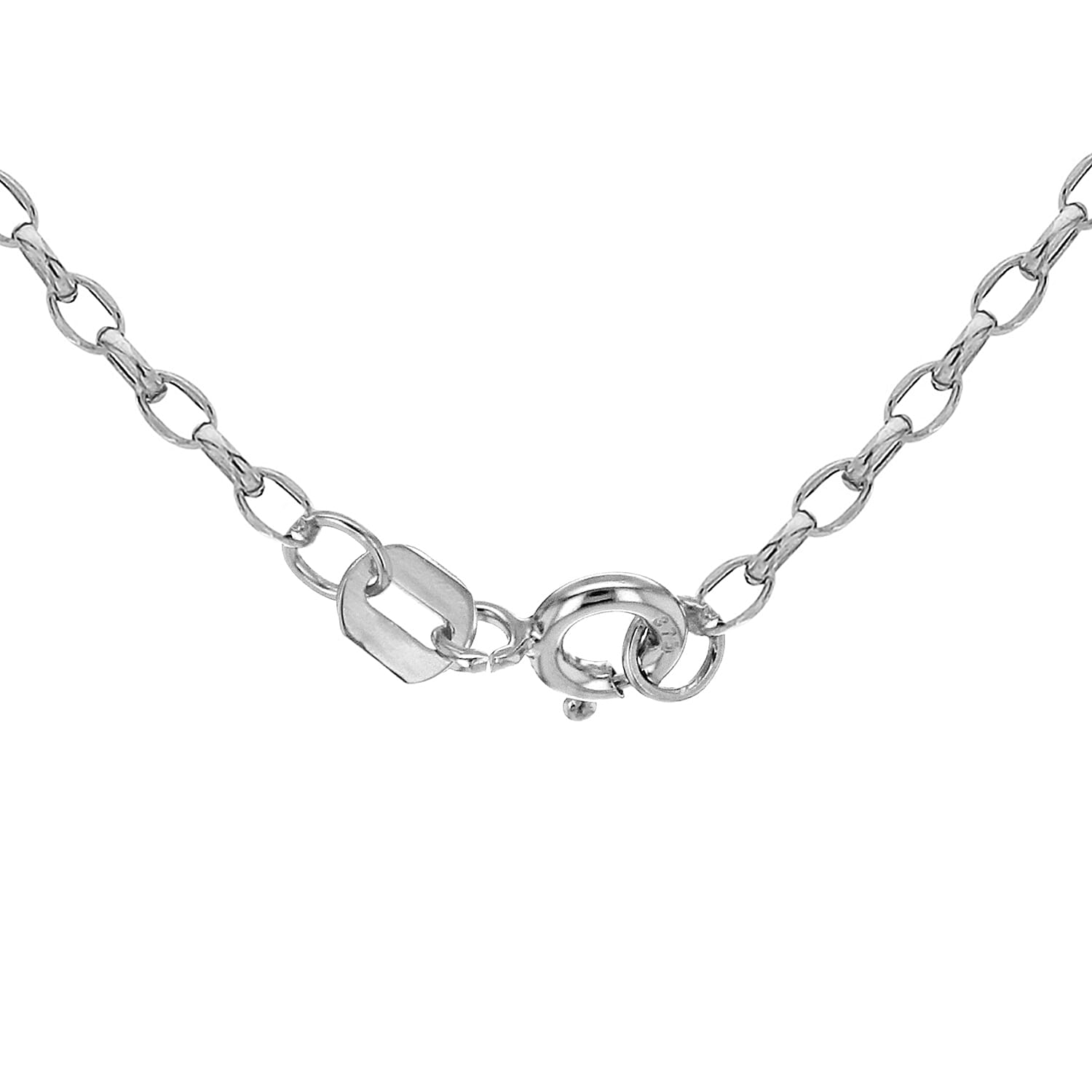9K White Gold  Chain (Size - 18),  Gold Wt. 18 Gms