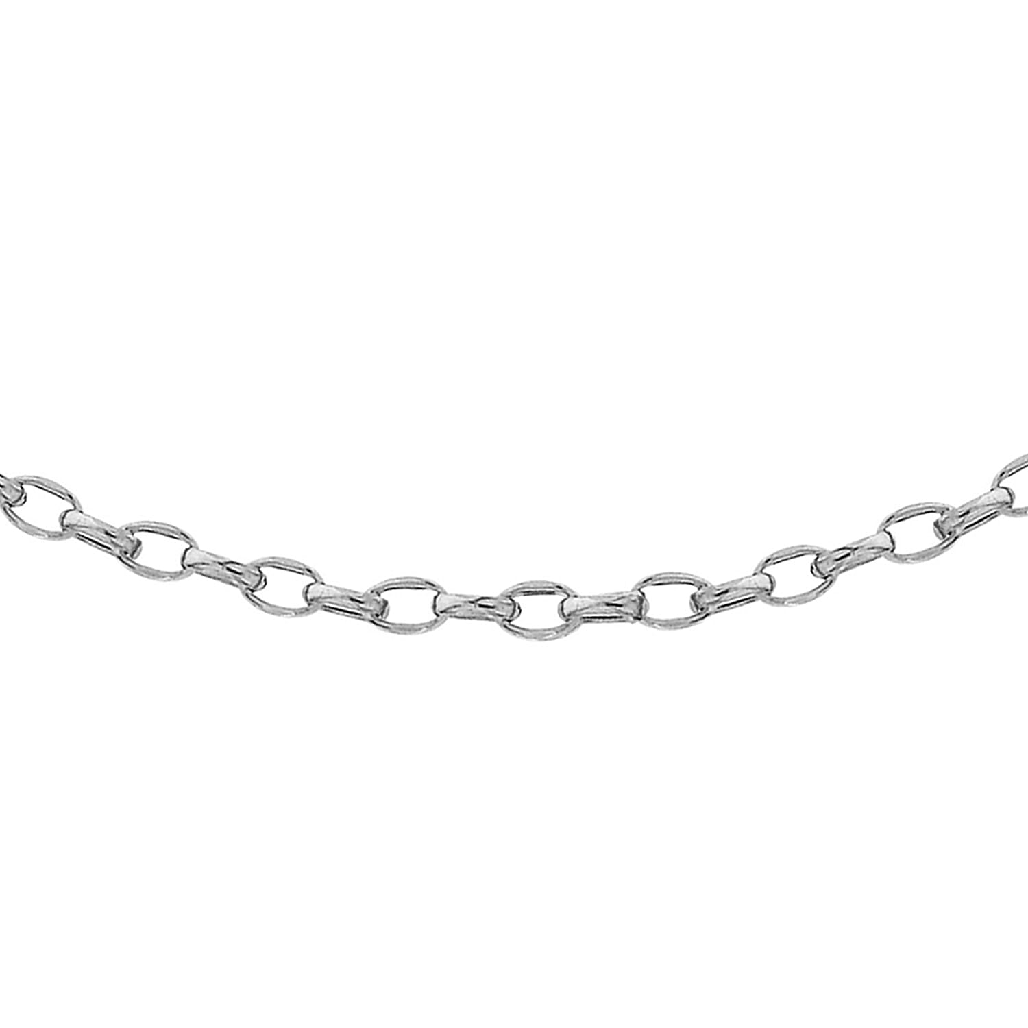 9K White Gold  Chain (Size - 16),  Gold Wt. 1.1 Gms