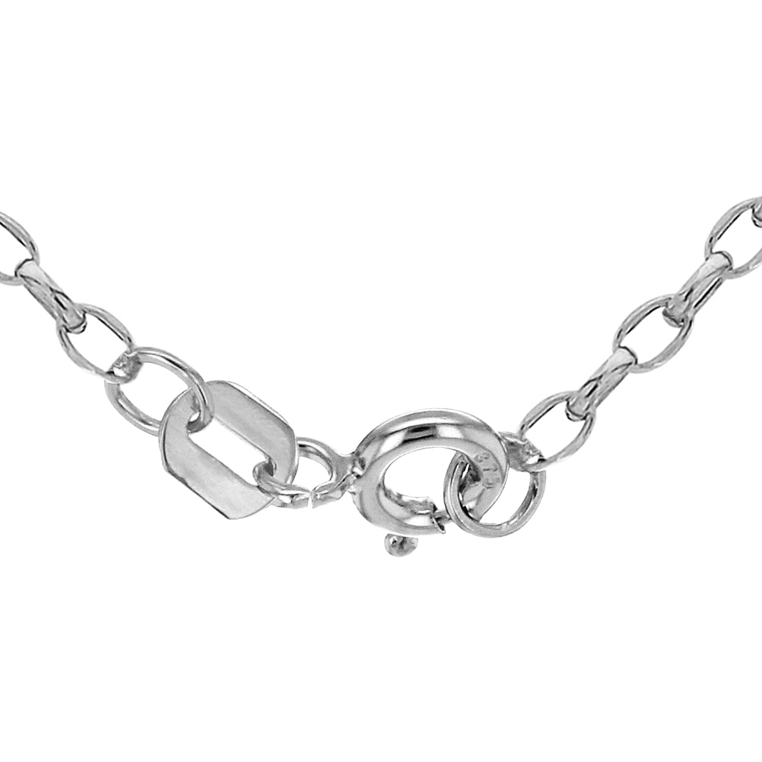 9K White Gold  Chain (Size - 16),  Gold Wt. 1.1 Gms
