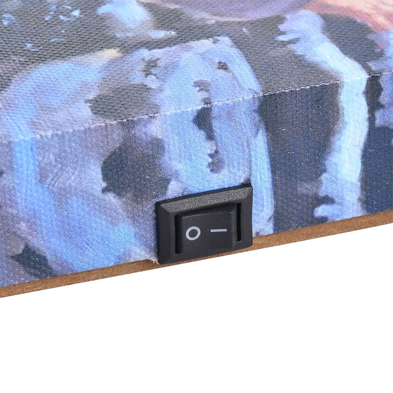 Energy Efficient LED Lighted Canvas Wall Decor Printing Snowy Winter Scene 2xAA Battery (Not Inc.)