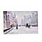 LED Lighted Canvas Wall Decor Printing Snowy Winter  Railway Scene 2xAA Battery (Not Inc.) - 40cm x60cm