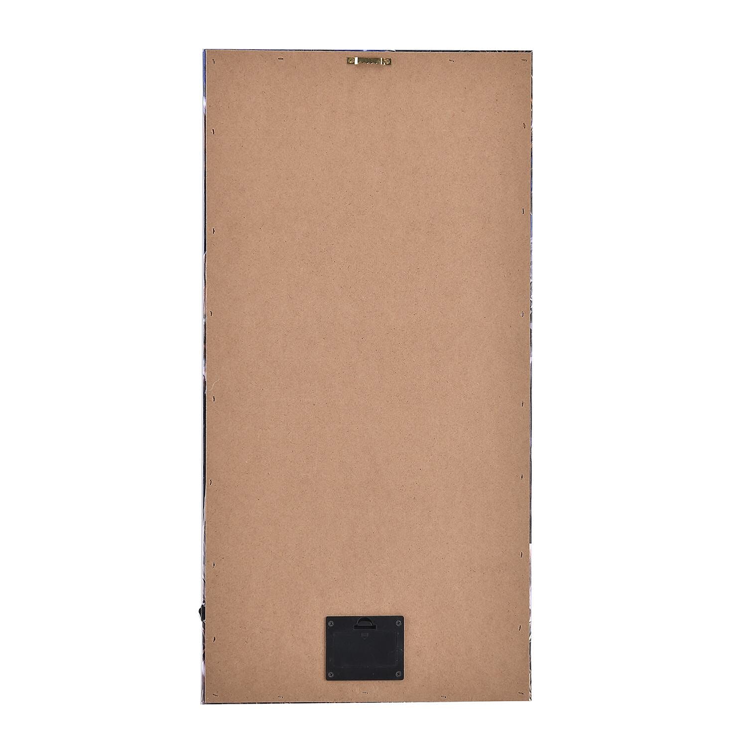 Energy Efficient LED Lighted Canvas  Wall Decor Printing Snowman & Deers Scene 2xAA Battery (Not Inc.)