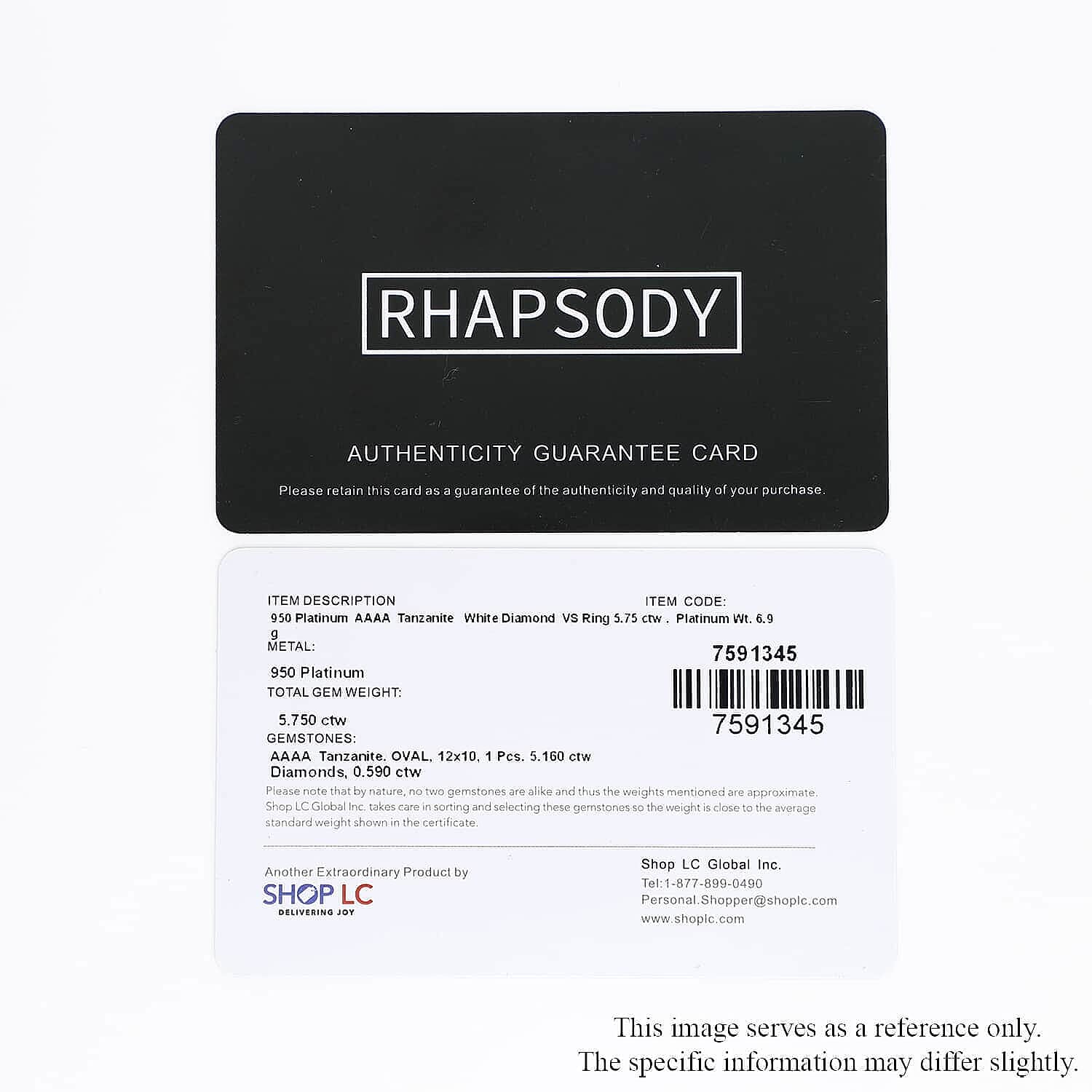 950 Platinum  AAAA  Tanzanite  White Diamond VS Ring 5.75 ct,  Platinum Wt. 6.9 Gms  5.750  Ct.