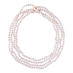 Legacy Pearls Collection - Multicolour Pearl 100 Inch Beads Necklace