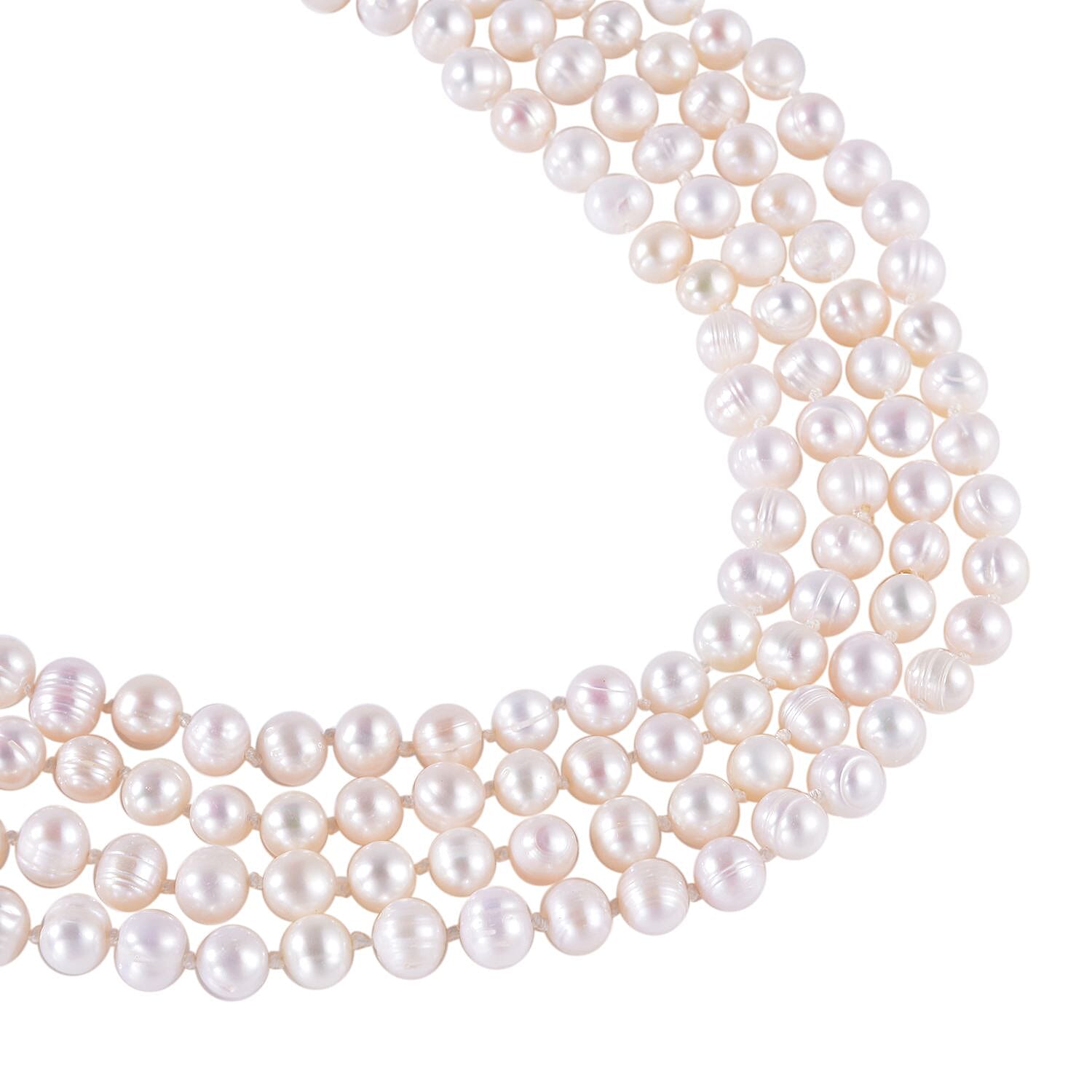 Legacy Pearls Collection - White Pearl 100 Inch Beads Necklace