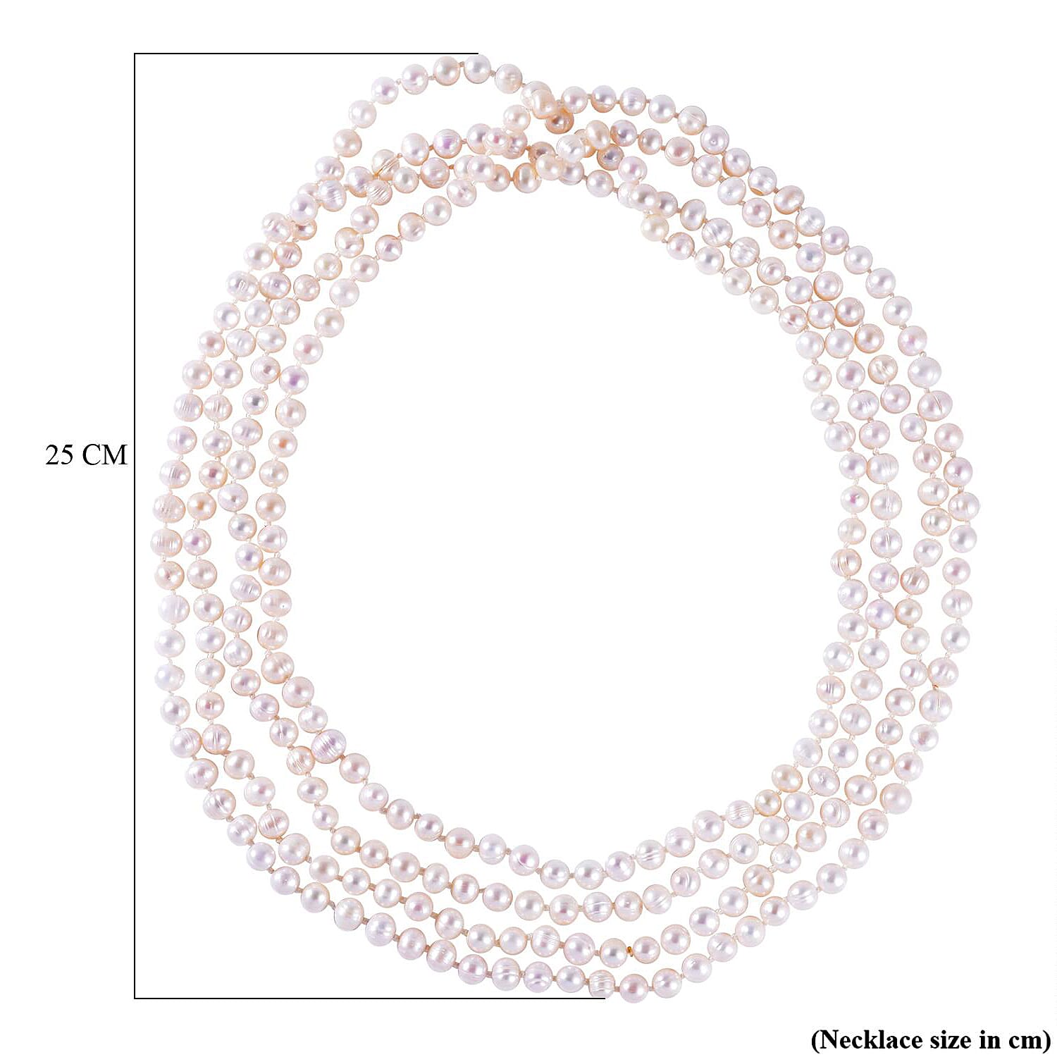 Legacy Pearls Collection - White Pearl 100 Inch Beads Necklace