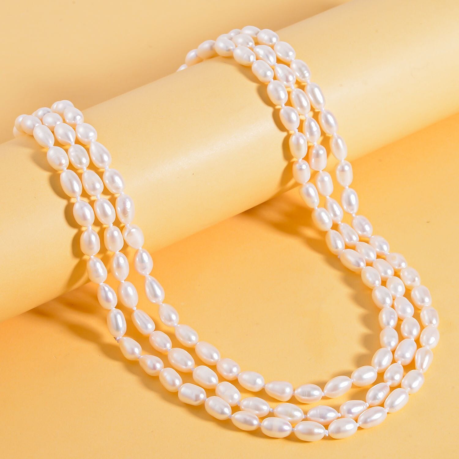 Legacy Pearls Collection - High Lustre White Pearl 60 Inch Necklace