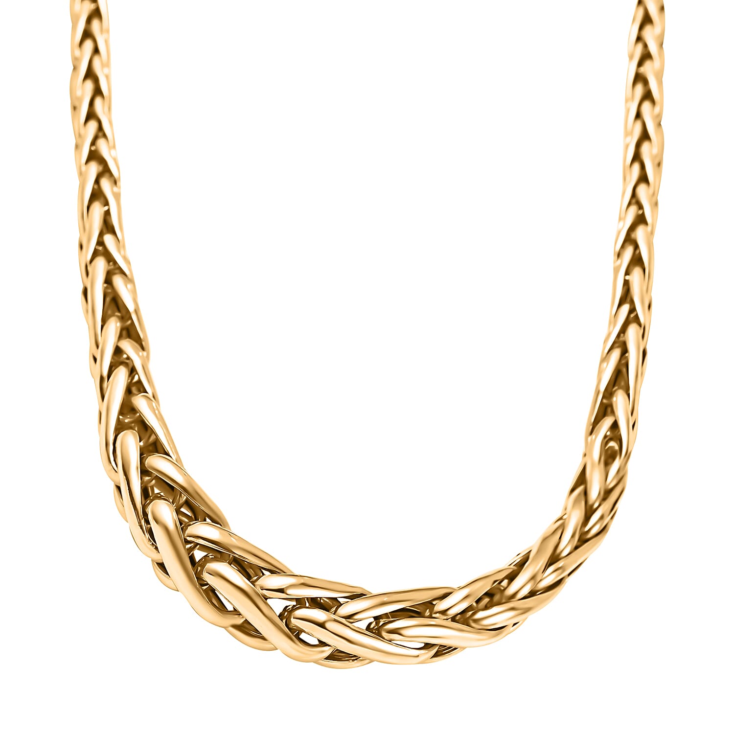 Maestro Collection - 9K Yellow Gold Spiga Necklace (Size - 20), Gold Wt. 12.64 Gms