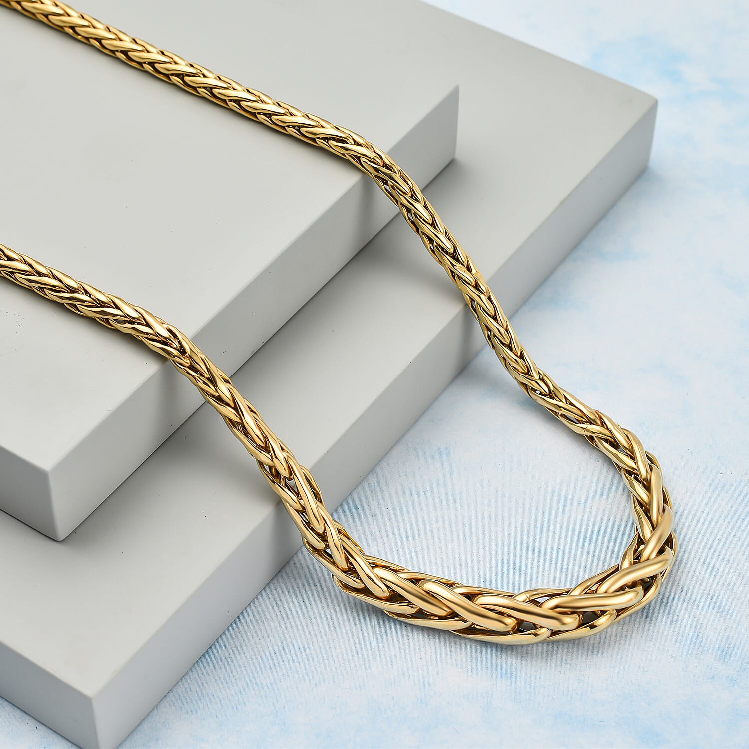 Maestro Collection - 9K Yellow Gold Spiga Necklace (Size - 20), Gold Wt. 12.64 Gms