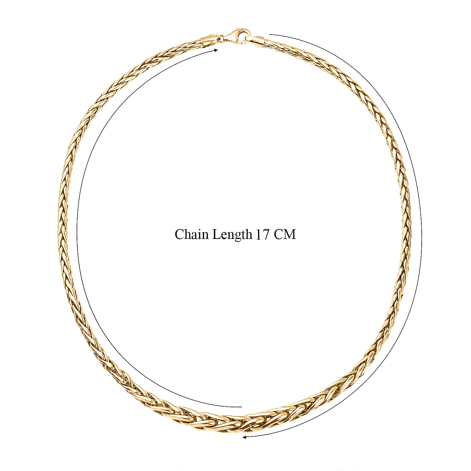 Maestro Collection - 9K Yellow Gold Spiga Necklace (Size - 20), Gold Wt. 12.64 Gms