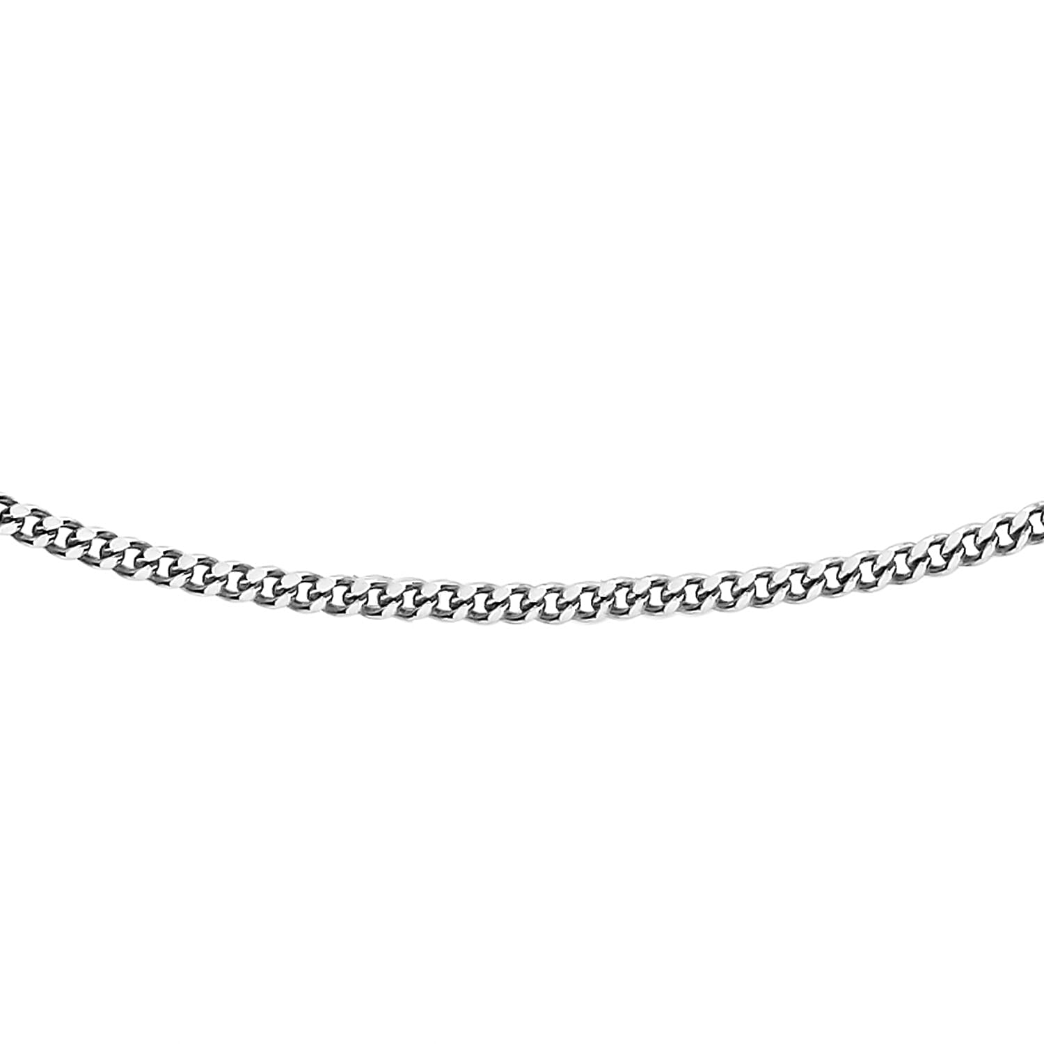 9K White Gold  Chain (Size - 20),  Gold Wt. 0.9 Gms