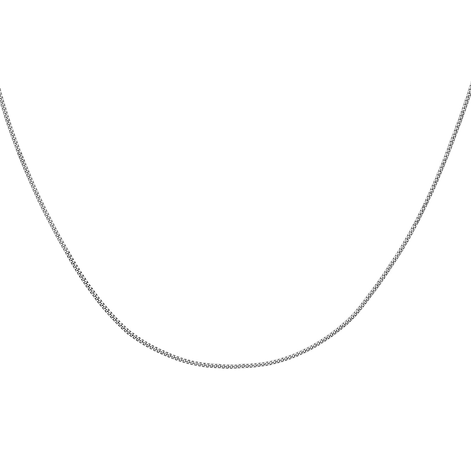 9K White Gold  Chain (Size - 20),  Gold Wt. 0.9 Gms